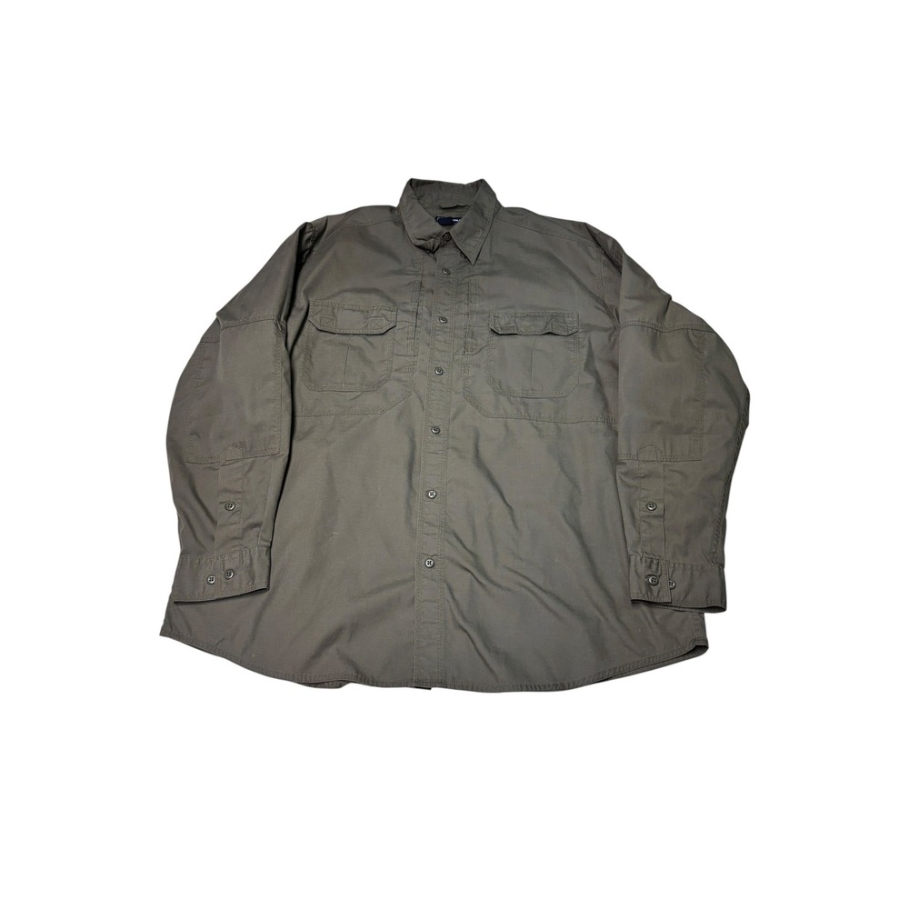 5.11 Tactical Men's Long Sleeve Taclite Pro Shirt XL Tundra Brown